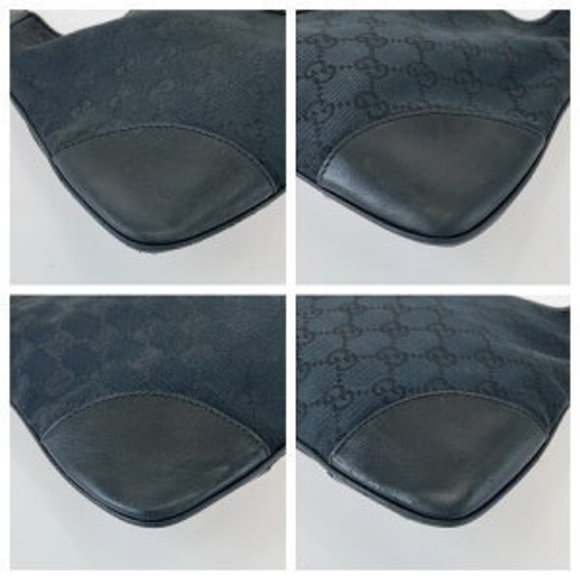 GUCCI Jackie Black GG Shoulder Bag - Picture 3 of 9